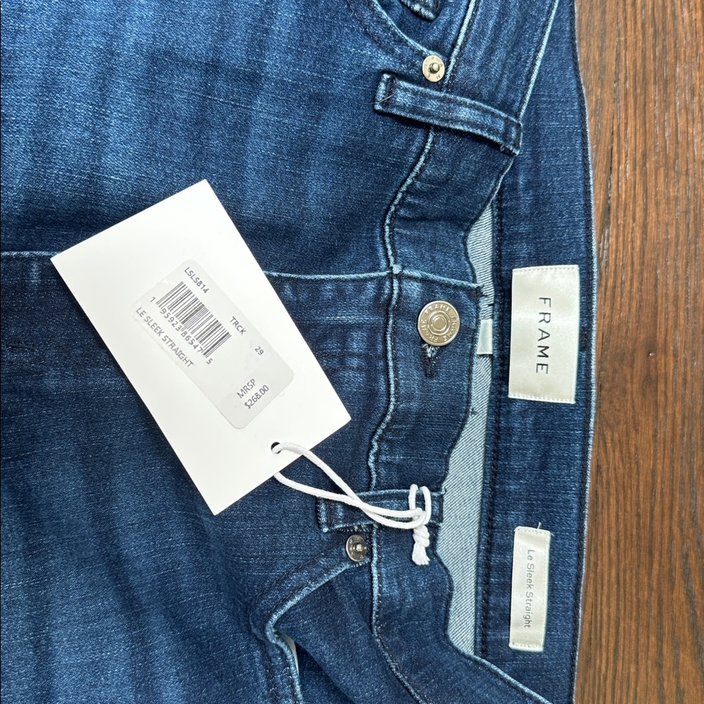 Frame Denim Le Sleek Straight Leg Jeans Sz 29 - Picture 5 of 6